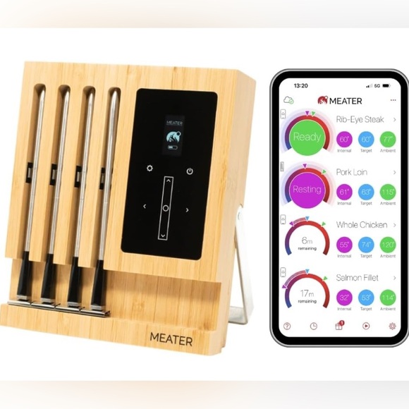 MEATER Block: 4-Probe Premium WiFi Smart Meat Thermometer | for BBQ, Oven, Grill - Picture 2 of 13